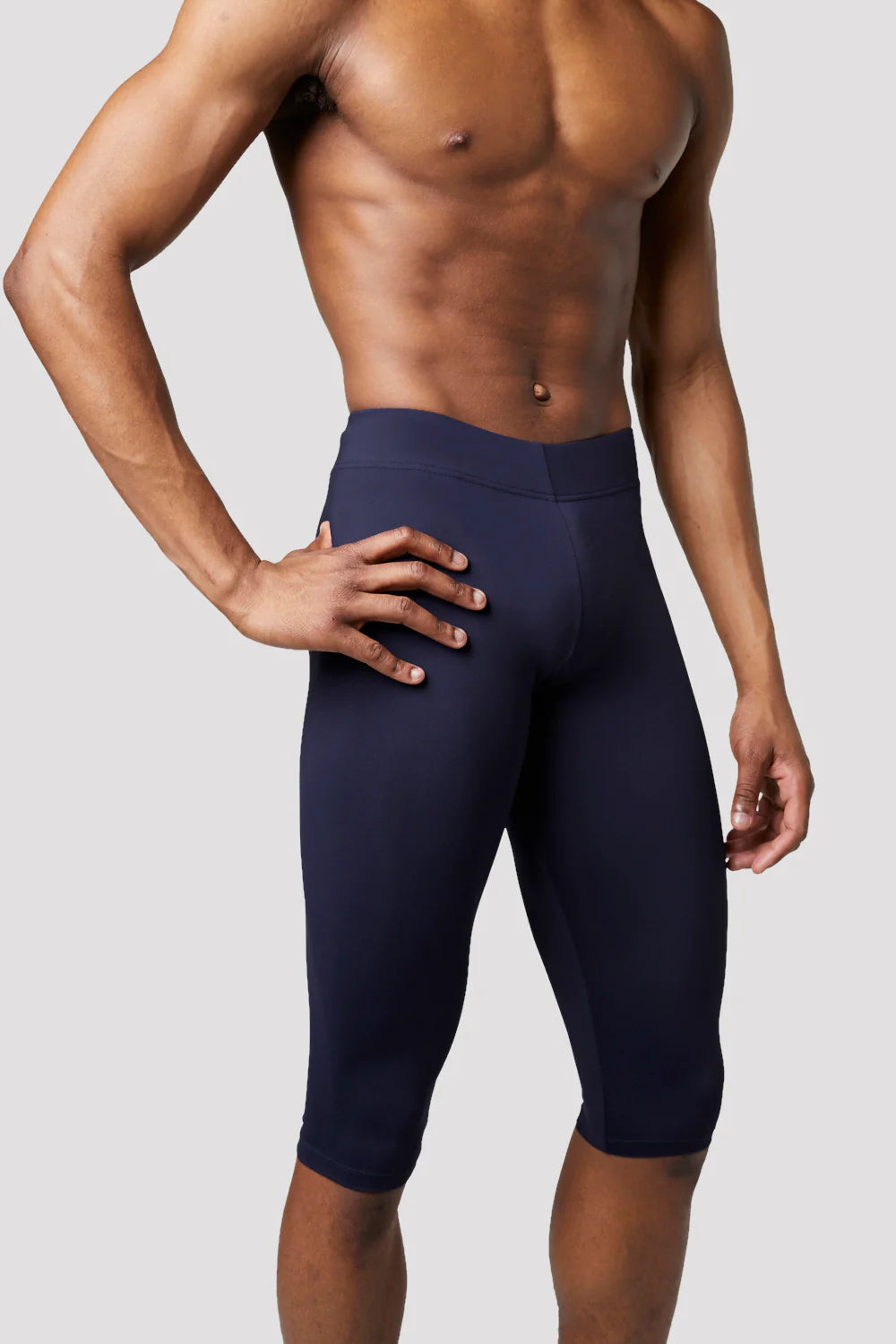 Bloch Mens Knee Length Rehearsal Dance Tights - Navy