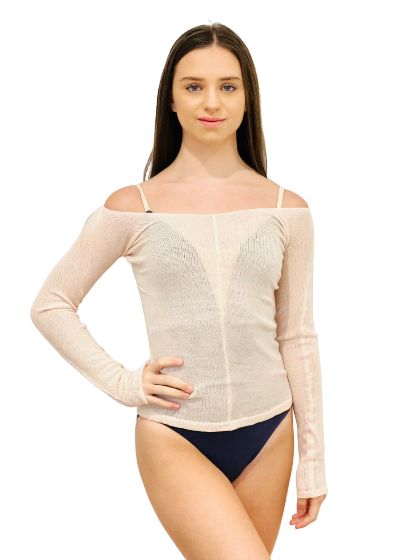 Fine knit warm up top from The Collective Dancewear