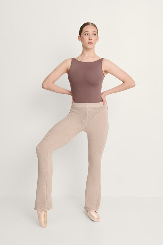 Intermezzo Halima Knitted Warmup Pants - Beige