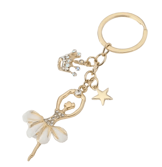 Ballerina Key Ring with Rhinestones - Collective DancewearBallerina Key Ring with RhinestonesmKey ringCollective Dancewear