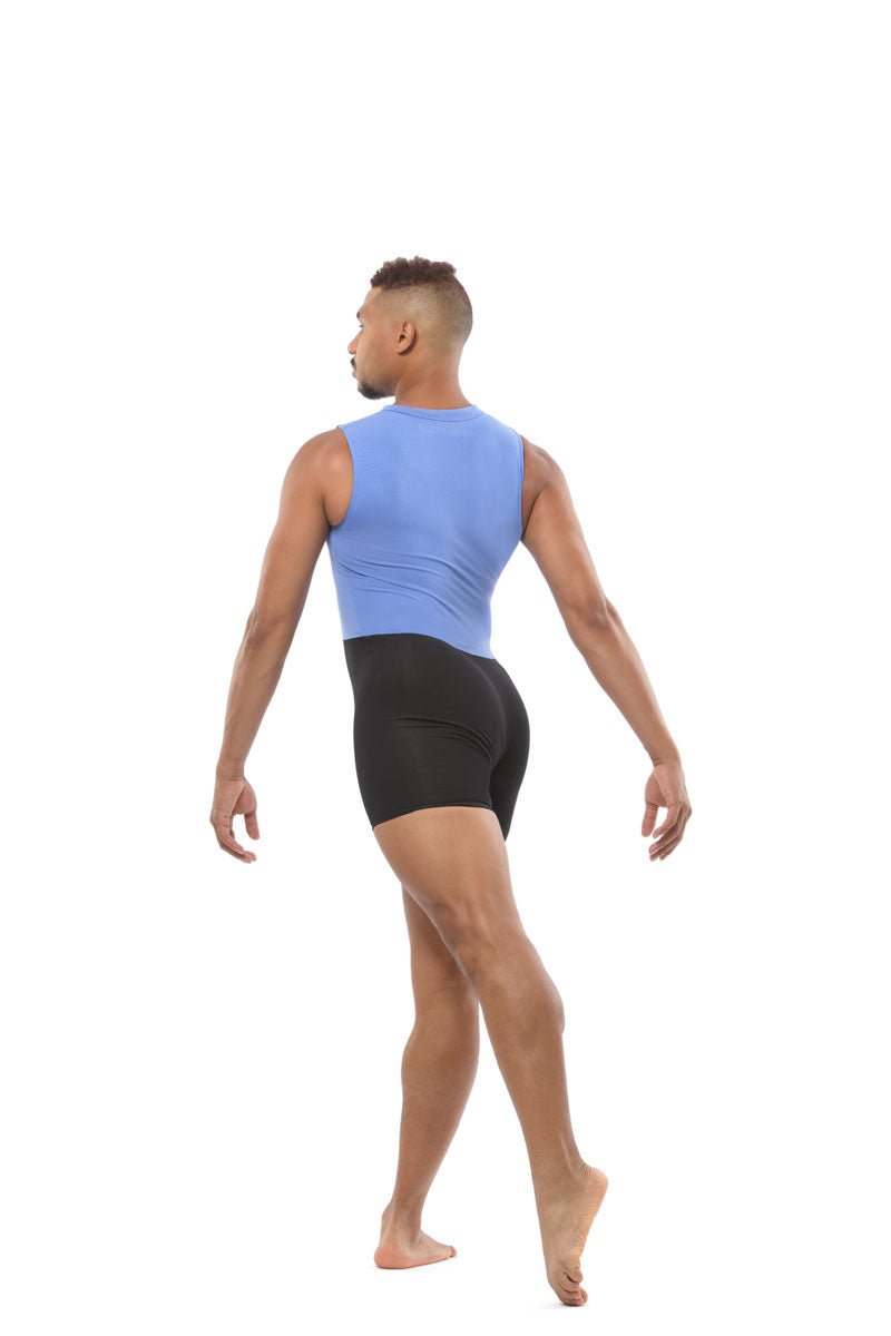 Ballet Rosa Men's Biketard Siegfried - Black & Sky - THE COLLECTIVE DANCEWEARBallet Rosa Men's Biketard Siegfried - Black & Sky#mLeotardTHE COLLECTIVE DANCEWEAR