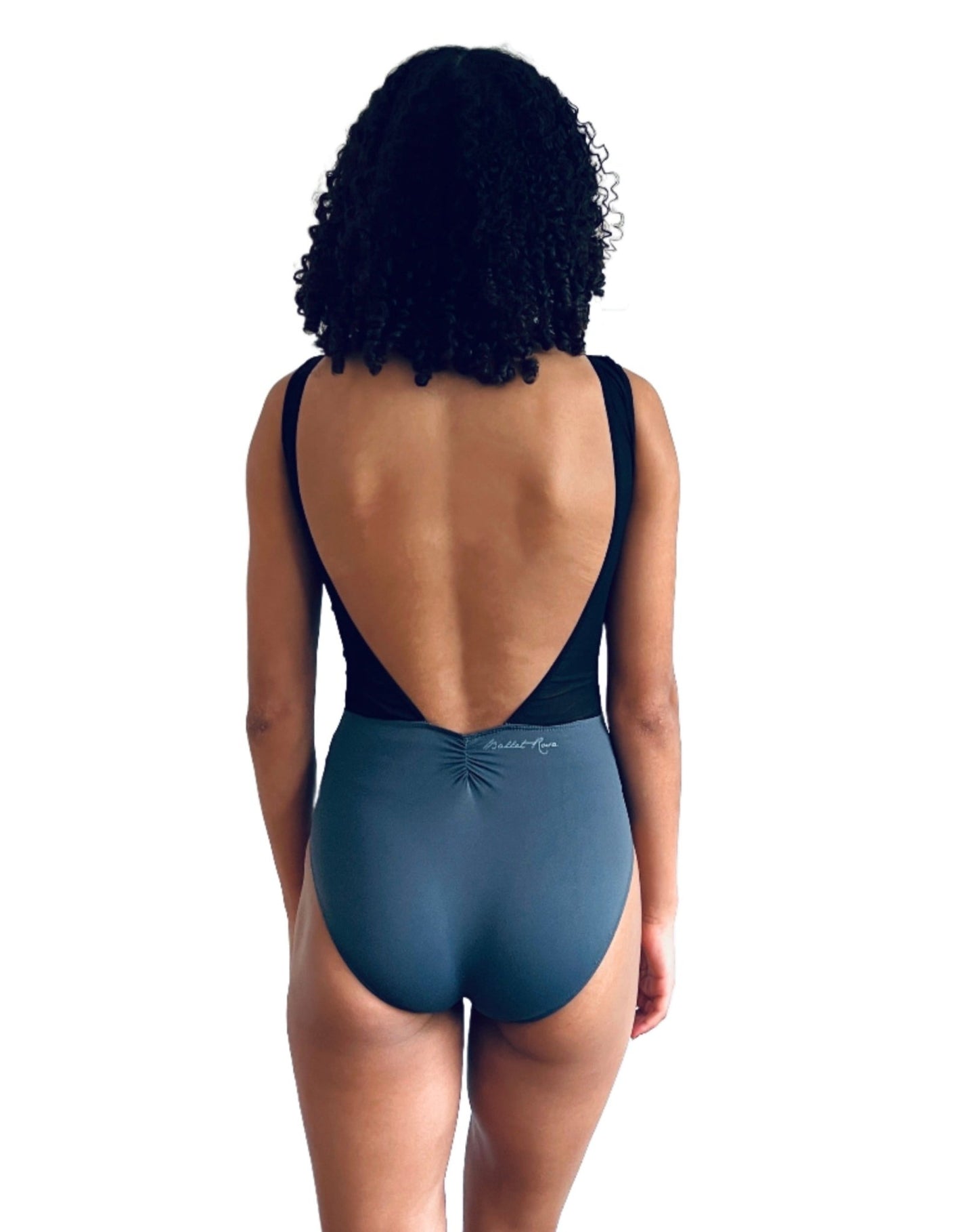 THE COLLECTIVE DANCEWEARBallet Rosa Risette Leotard- Black/Grey#mLeotardTHE COLLECTIVE DANCEWEAR