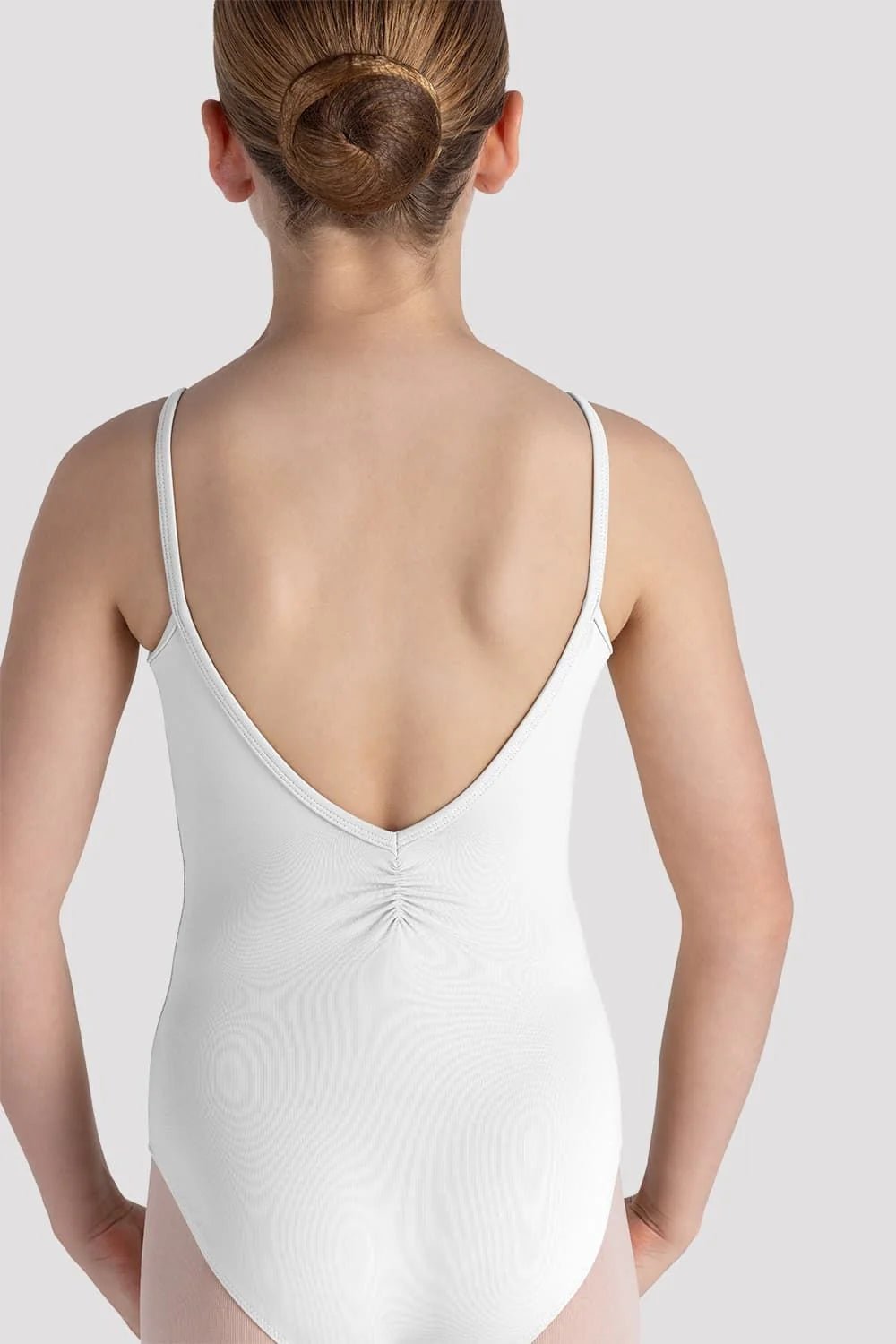 Bloch Girls Ari Camisole Leotard - White - THE COLLECTIVE DANCEWEARBloch Girls Ari Camisole Leotard - WhitemLeotardTHE COLLECTIVE DANCEWEAR