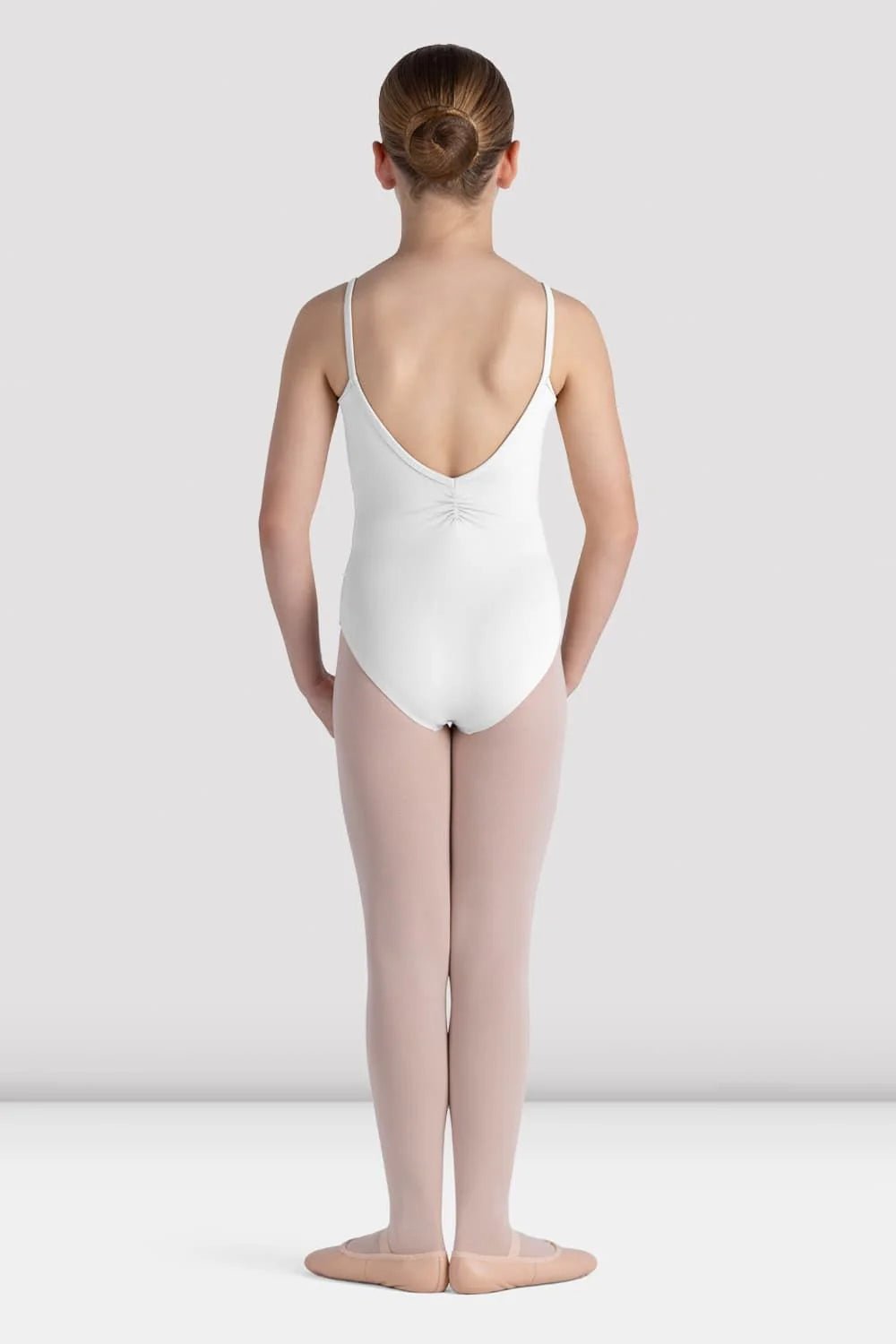 Bloch Girls Ari Camisole Leotard - White - THE COLLECTIVE DANCEWEARBloch Girls Ari Camisole Leotard - WhitemLeotardTHE COLLECTIVE DANCEWEAR