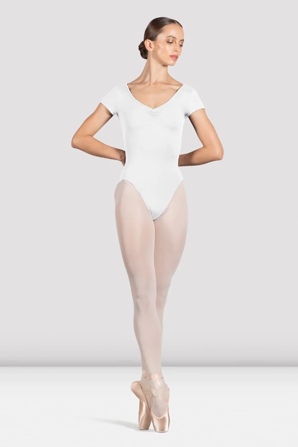 Bloch Ladies Penny Cap Sleeve Leotard - White - THE COLLECTIVE DANCEWEARBloch Ladies Penny Cap Sleeve Leotard - WhitemLeotardTHE COLLECTIVE DANCEWEAR