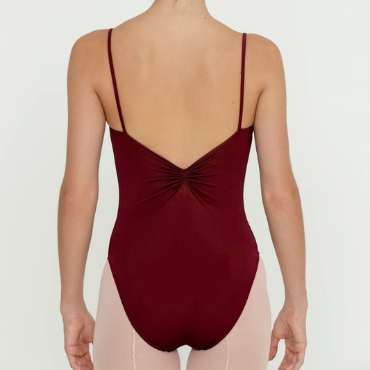 Bullet Pointe Pinch Front Camisole Leotard - Wine - Collective DancewearBullet Pointe Pinch Front Camisole Leotard - WinemLeotardCollective Dancewear