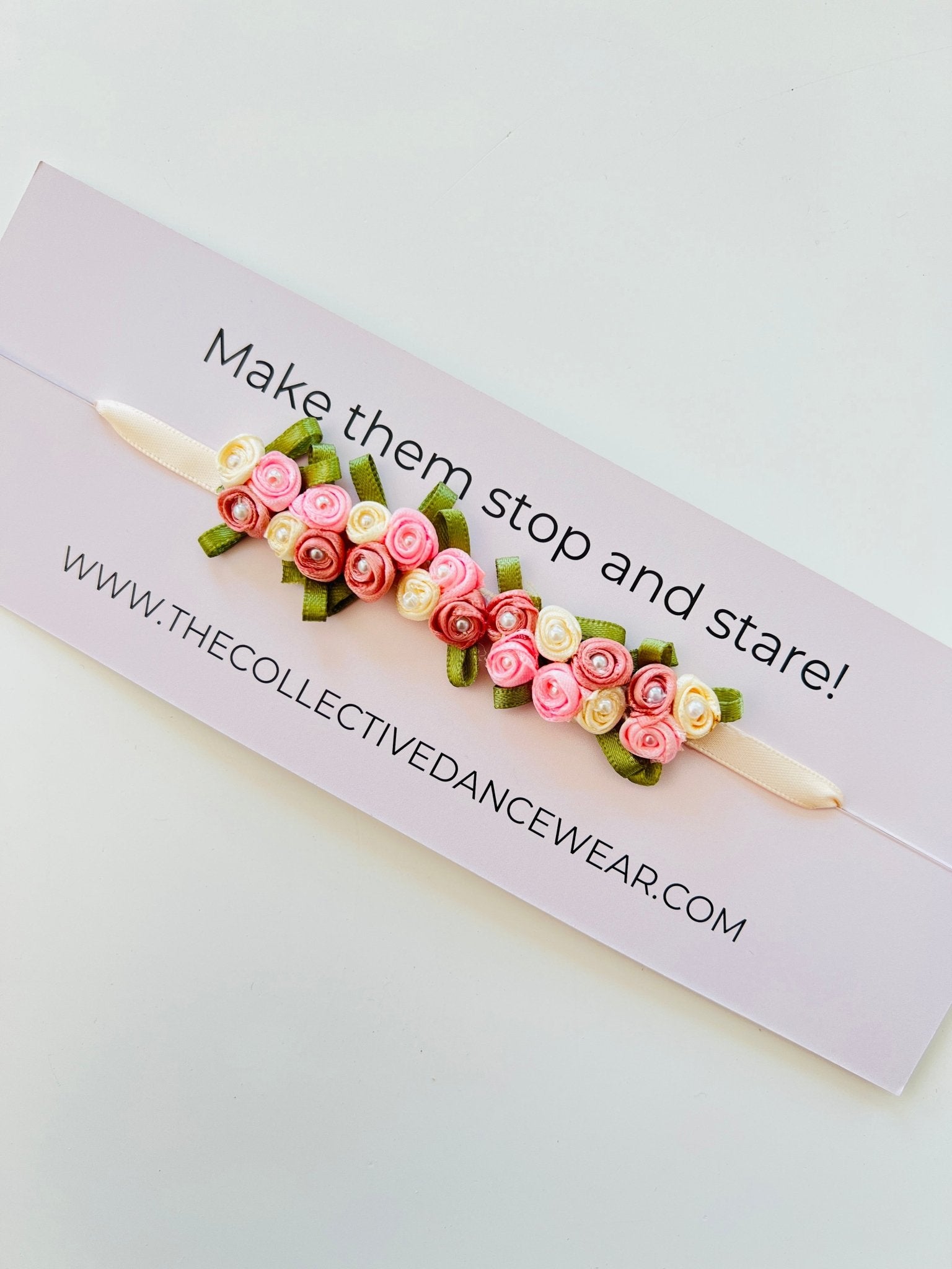 Bun Wrap - A Row of Pearly Roses - THE COLLECTIVE DANCEWEARBun Wrap - A Row of Pearly RosesmBun wrapTHE COLLECTIVE DANCEWEAR