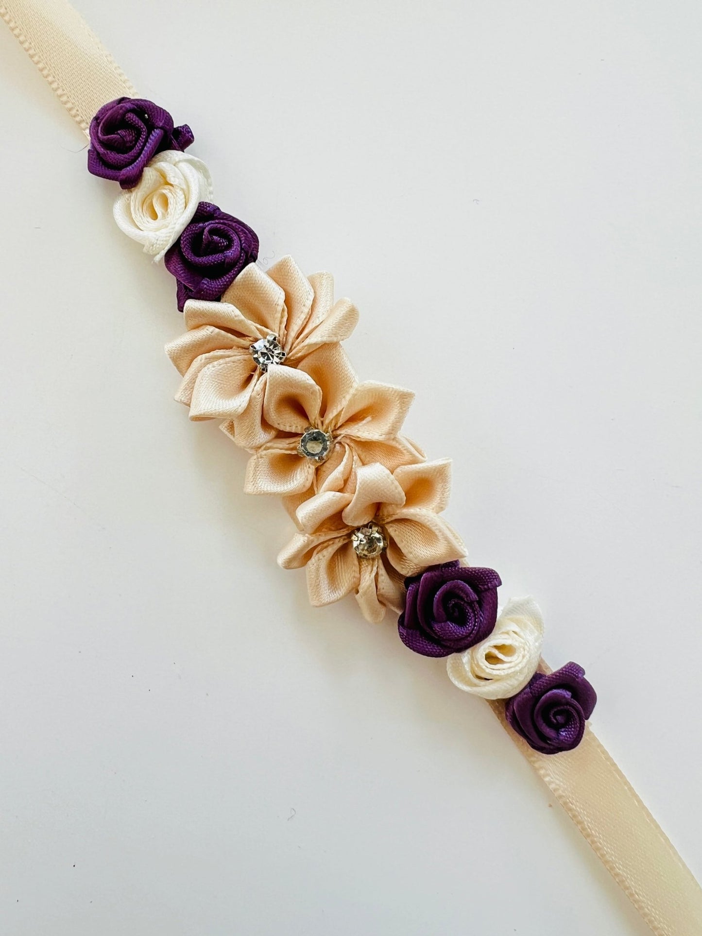 Bun Wrap - The Cream and Purple Sparkle - THE COLLECTIVE DANCEWEARBun Wrap - The Cream and Purple SparklemBun wrapTHE COLLECTIVE DANCEWEAR