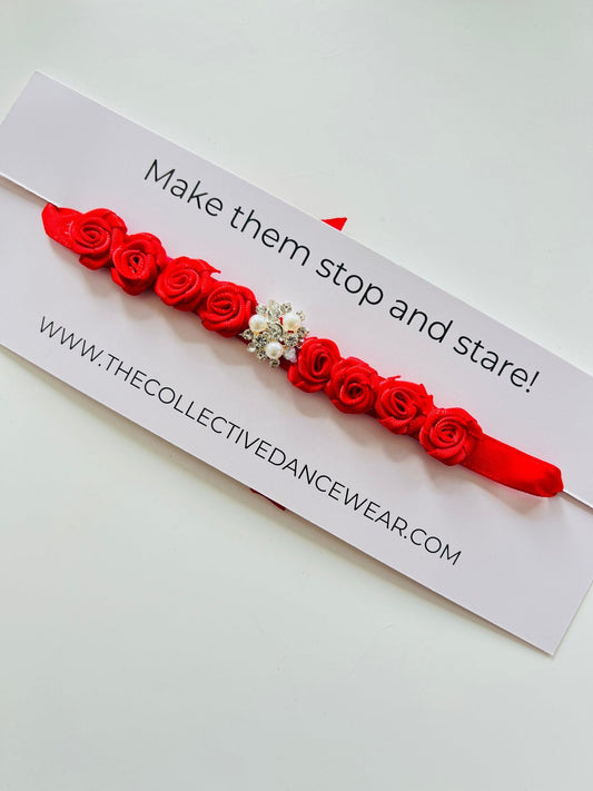 Bun Wrap - The Diamante Little Red - THE COLLECTIVE DANCEWEARBun Wrap - The Diamante Little RedmBun wrapTHE COLLECTIVE DANCEWEAR