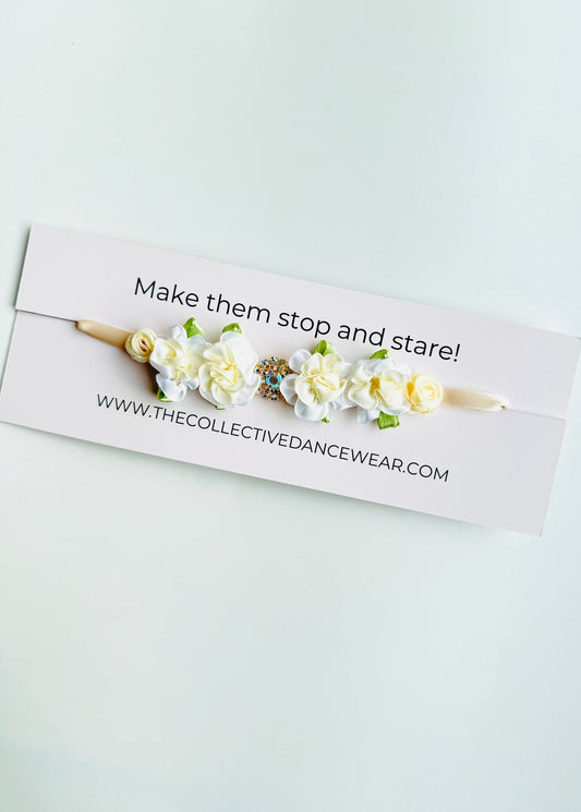 Bun Wrap - The White & Cream Dream - THE COLLECTIVE DANCEWEARBun Wrap - The White & Cream DreammBun wrapTHE COLLECTIVE DANCEWEAR