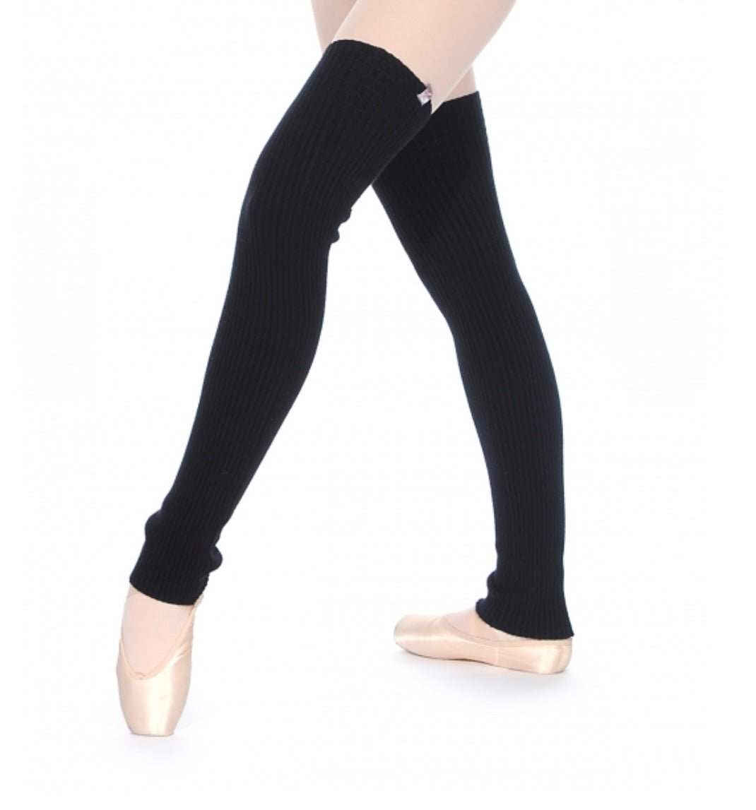 THE COLLECTIVE DANCEWEAR Capezio 36" Knit Legwarmers - Black#mwarm upsTHE COLLECTIVE DANCEWEAR