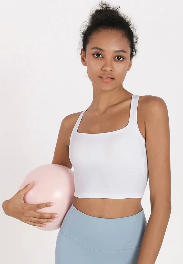 Cross Back Dance Top - White - THE COLLECTIVE DANCEWEARCross Back Dance Top - White#mSports TopTHE COLLECTIVE DANCEWEAR