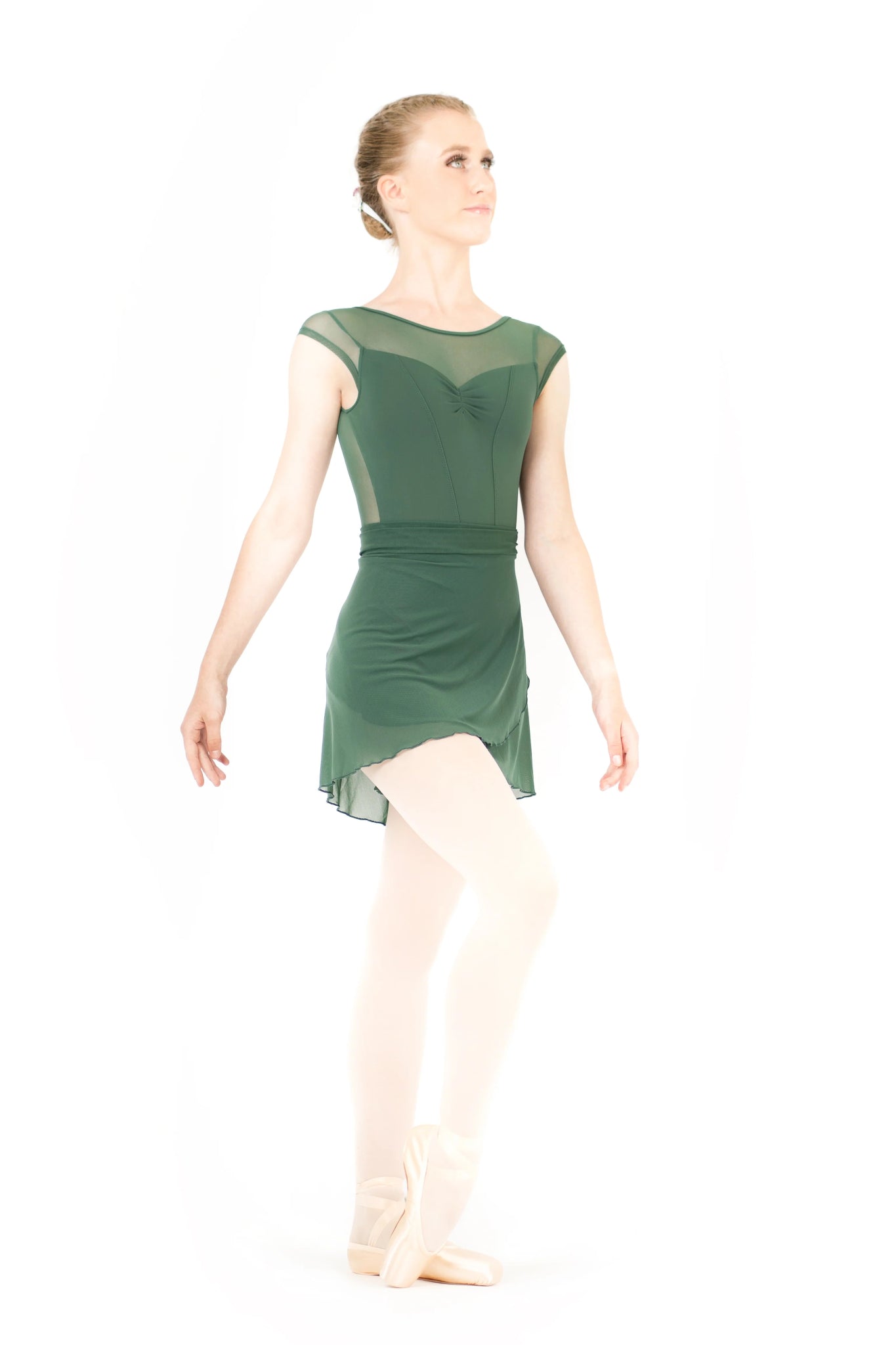 Danse de Paris Delphine Wrap Skirt - Moss - THE COLLECTIVE DANCEWEARDanse de Paris Delphine Wrap Skirt - MossmSKIRTTHE COLLECTIVE DANCEWEAR