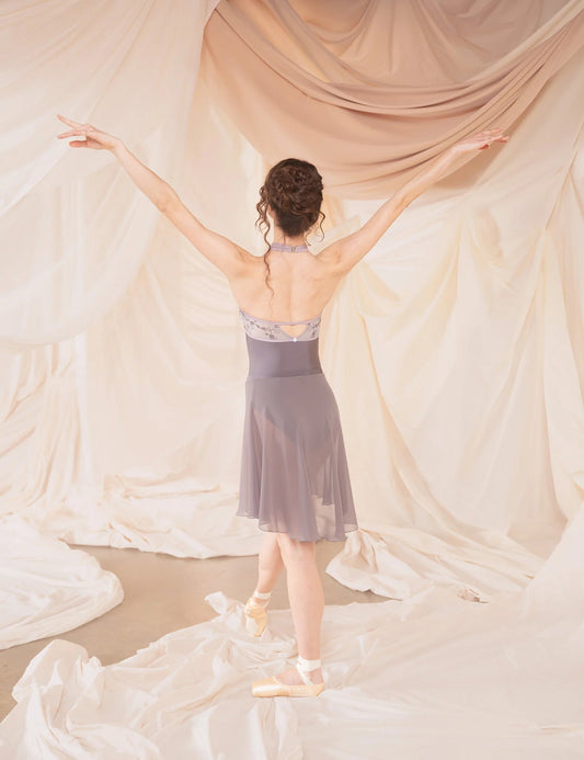 Dellalo Milano Calliope Halter Neck Leotard CL 2026 - Magnete - THE COLLECTIVE DANCEWEARDellalo Milano Calliope Halter Neck Leotard CL 2026 - MagnetemLeotardTHE COLLECTIVE DANCEWEAR