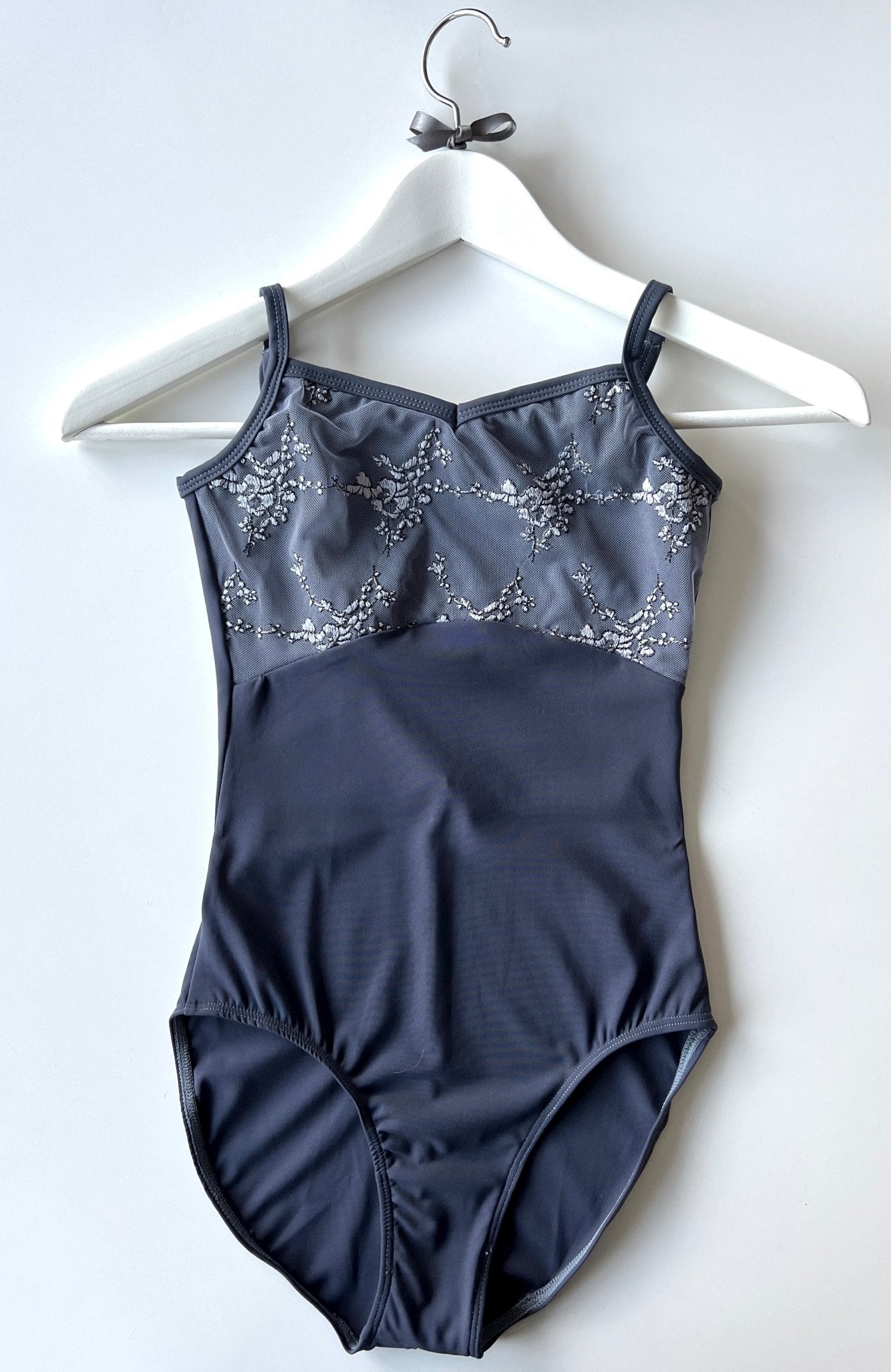 THE COLLECTIVE DANCEWEAR Embroidered Camisole Leotard - Navy#mLeotardTHE COLLECTIVE DANCEWEAR
