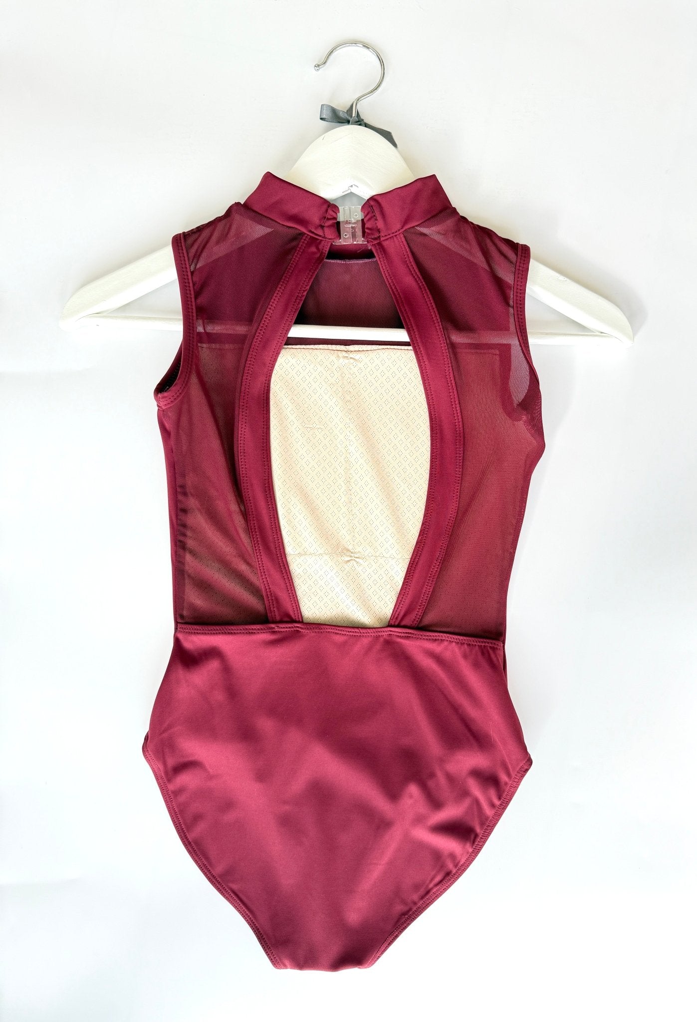 High Neck Sculptured Back Leotard - Cranberry Red - THE COLLECTIVE DANCEWEARHigh Neck Sculptured Back Leotard - Cranberry RedmLeotardTHE COLLECTIVE DANCEWEAR