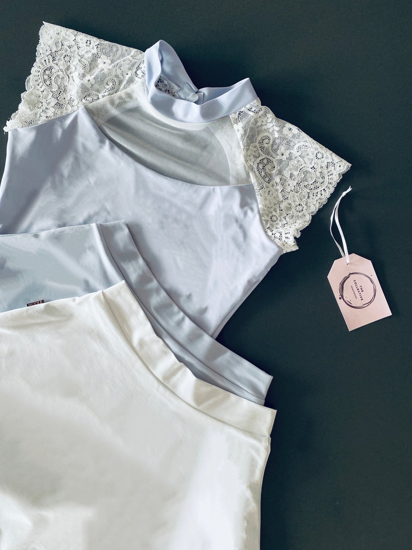 Lace Cap Sleeve Leotard - Pale Blue - Lace Cap Sleeve Leotard - Pale Blue#mLeotardTHE COLLECTIVE DANCEWEAR