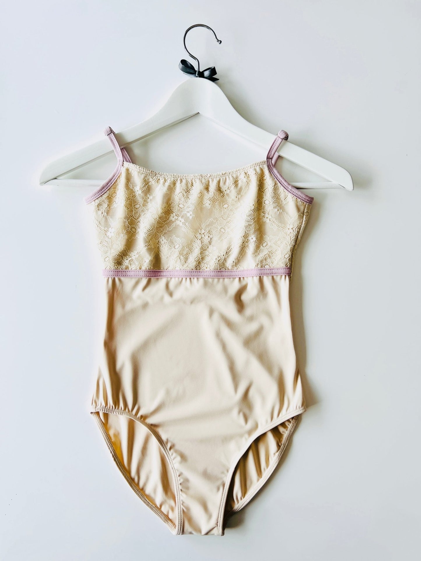 Lace Top Camisole Leotard - Cream THE COLLECTIVE DANCEWEAR Lace Top Camisole Leotard - Cream#mLeotardTHE COLLECTIVE DANCEWEAR