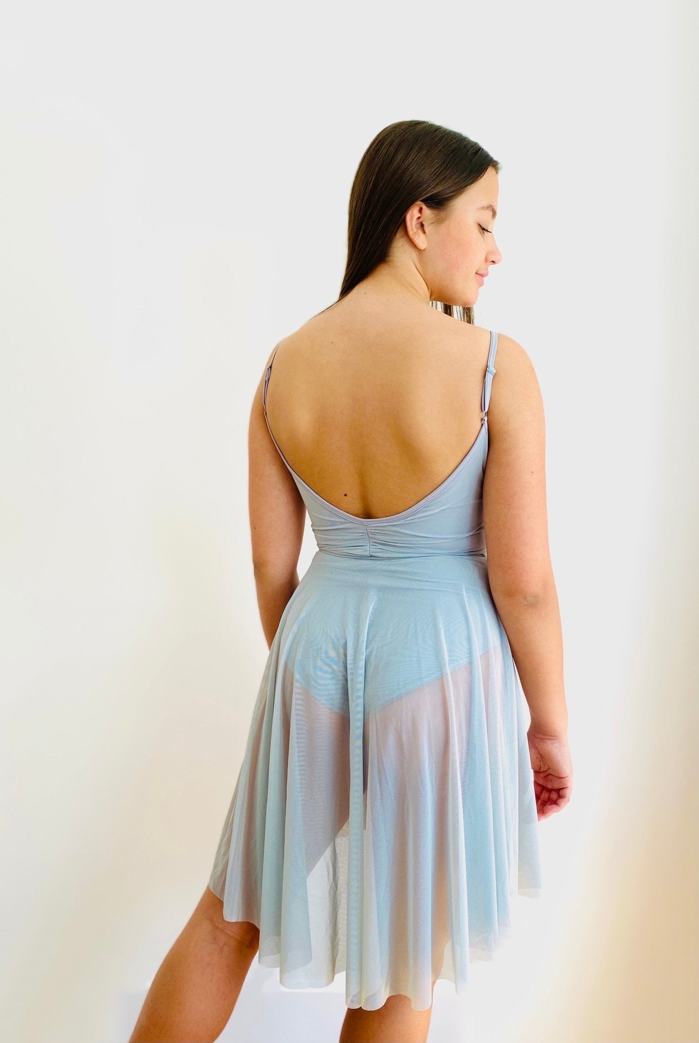 Long Mesh Practice Skirt Green COLLECTIVE DANCEWEARLong Mesh Practice Skirt - Dusky Green#mSkirtTHE COLLECTIVE DANCEWEAR