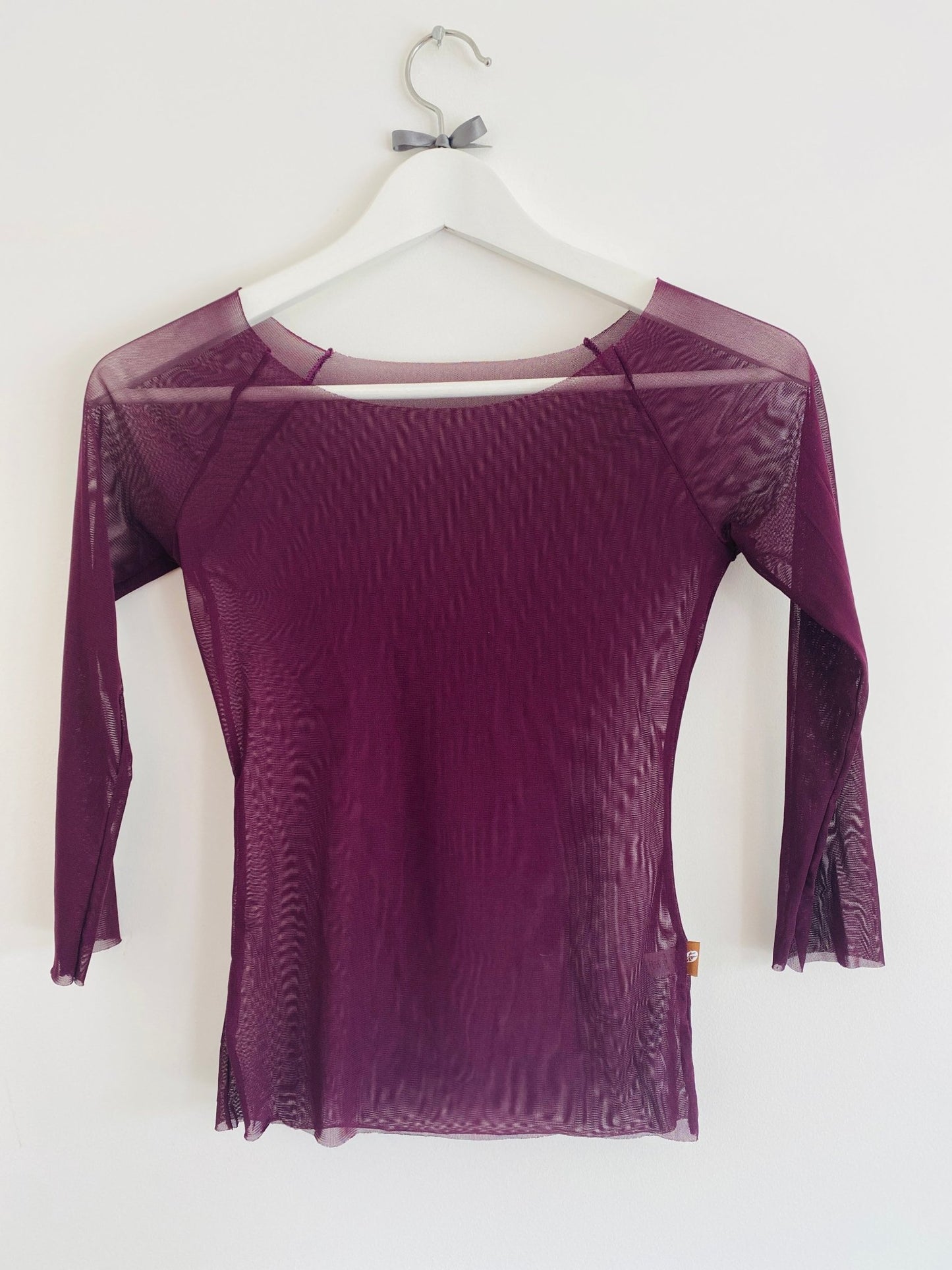 Mesh Top 3/4 Sleeve - Rich Plum - THE COLLECTIVE DANCEWEARMesh Top 3/4 Sleeve - Rich Plum#mWARMUPSTHE COLLECTIVE DANCEWEAR