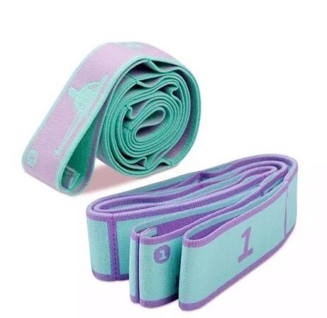 Multi Function Flexibility Resistance Band - Aqua & Lavender#mSTRENGTHENINGTHE COLLECTIVE DANCEWEAR