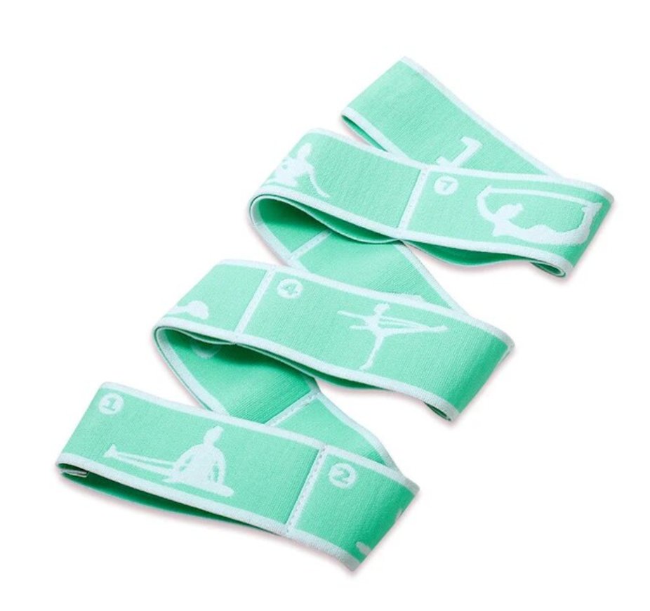 COLLECTIVE DANCEWEAR Multi Function Flexibility Resistance Band - Mint Green & White#mSTRENGTHENINGTHE COLLECTIVE DANCEWEAR