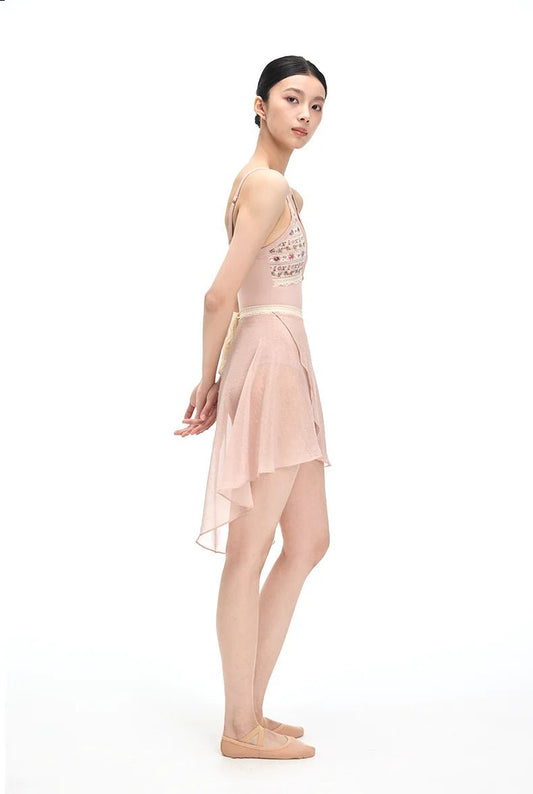 Sonnet Dance The Textured Ballet Wrap Skirt - Rose - Collective DancewearSonnet Dance The Textured Ballet Wrap Skirt - RosemSKIRTCollective Dancewear