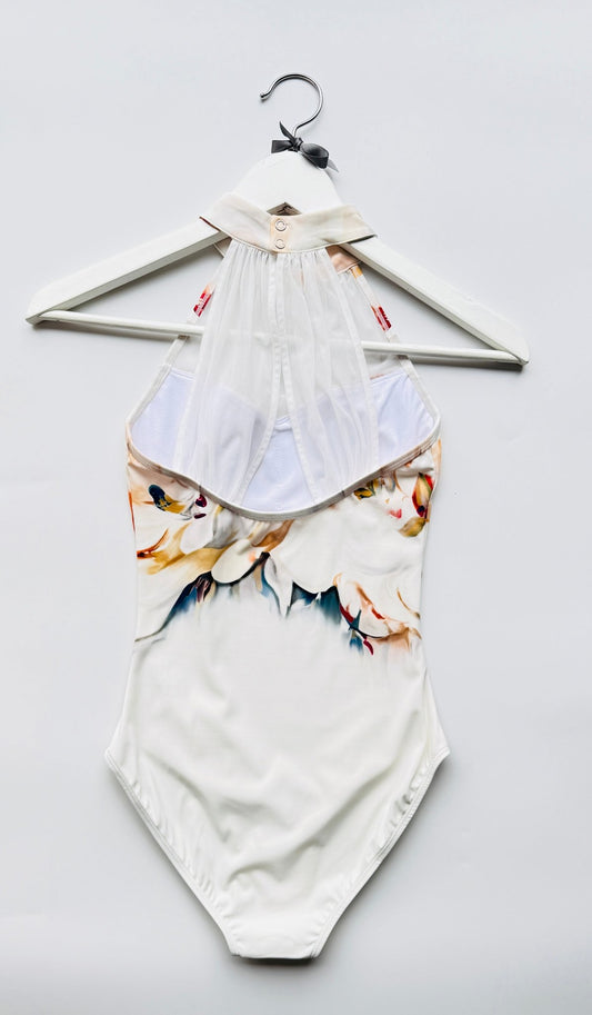 The Sweetheart High Neck Leotard - Abstract Water Colours - THE COLLECTIVE DANCEWEARThe Sweetheart High Neck Leotard - Abstract Water ColoursmLeotardTHE COLLECTIVE DANCEWEAR