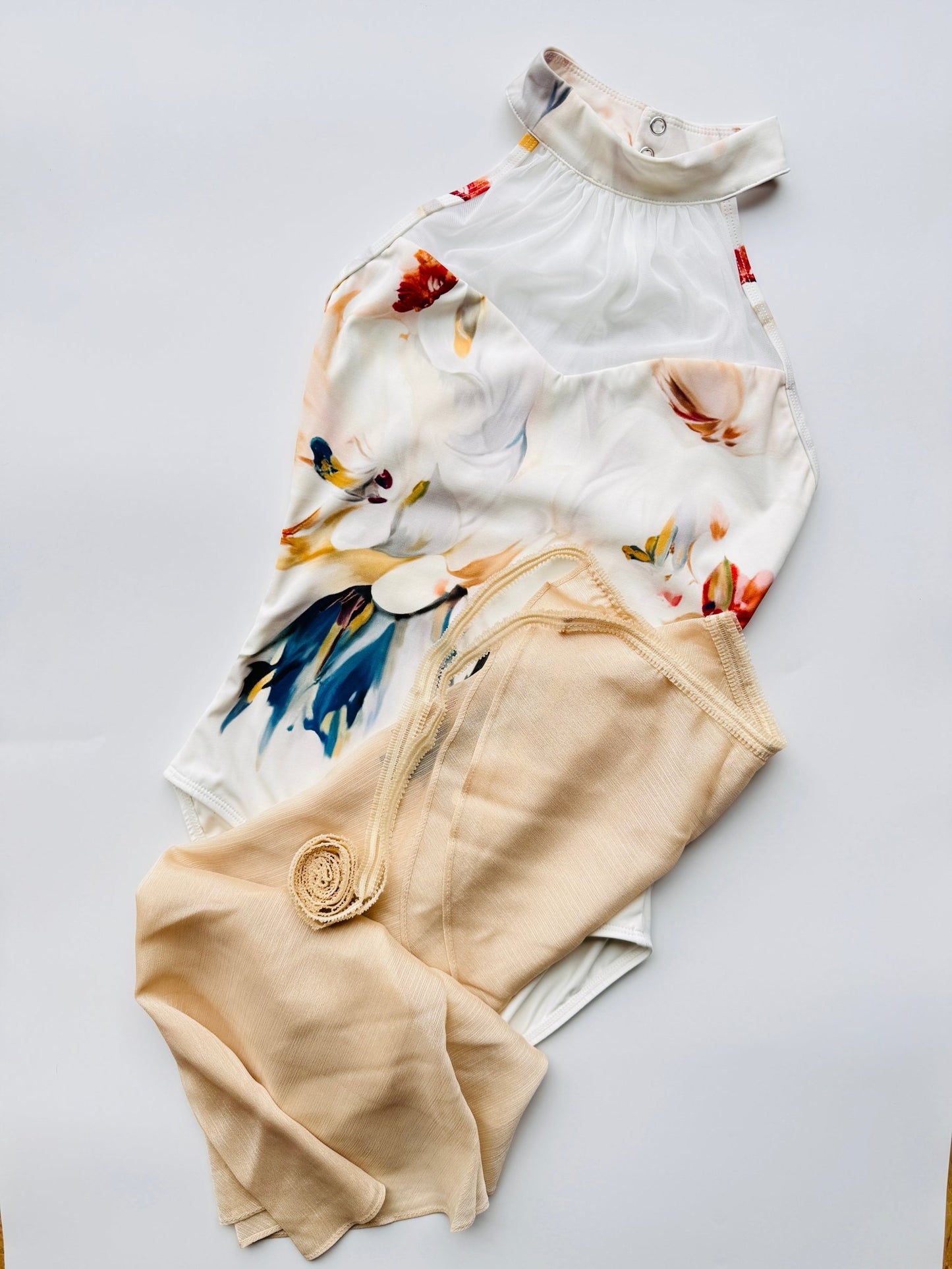 The Sweetheart High Neck Leotard - Abstract Water Colours - THE COLLECTIVE DANCEWEARThe Sweetheart High Neck Leotard - Abstract Water ColoursmLeotardTHE COLLECTIVE DANCEWEAR