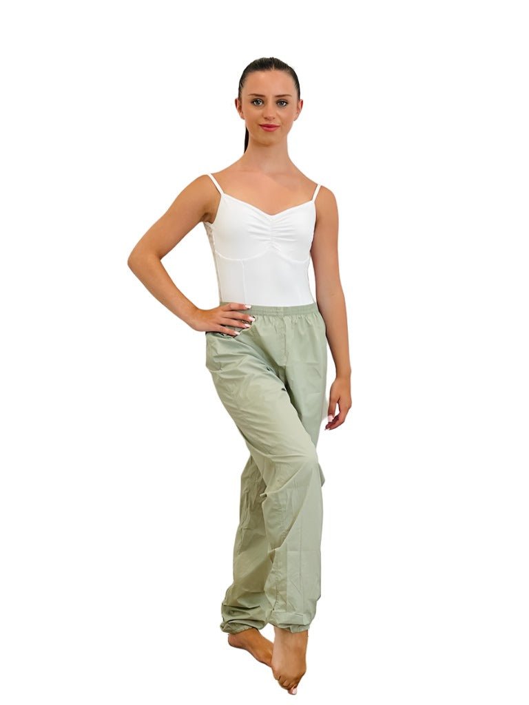 Trash Bag Pants, Pistachio Green - THE COLLECTIVE DANCEWEARTrash Bag Pants, Pistachio Green#mWARMUPSTHE COLLECTIVE DANCEWEAR