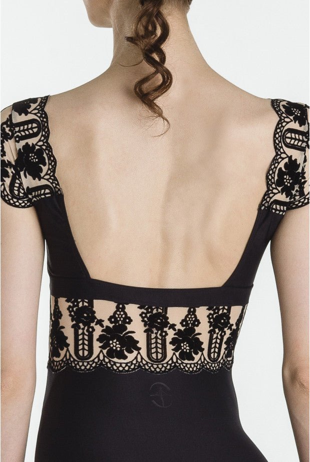 THE COLLECTIVE DANCEWEAR Wear Moi Emma - Black leotard with Cap Sleeves#mLeotardTHE COLLECTIVE DANCEWEAR