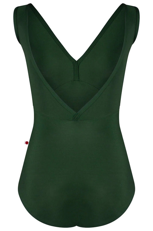 Yumiko Alicia V Neck Leotard - Huntress Green - THE COLLECTIVE DANCEWEARYumiko Alicia V Neck Leotard - Huntress GreenmLeotardTHE COLLECTIVE DANCEWEAR