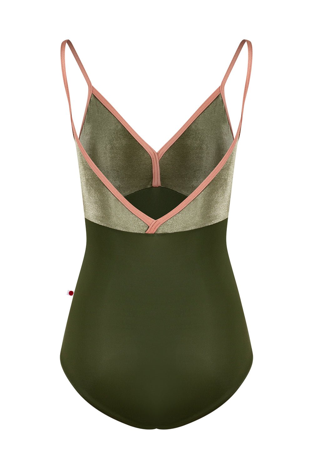 Yumiko Daria Camisole Leotard - Jungle Green with Pink Straps - THE COLLECTIVE DANCEWEARYumiko Daria Camisole Leotard - Jungle Green with Pink StrapsmLeotardTHE COLLECTIVE DANCEWEAR