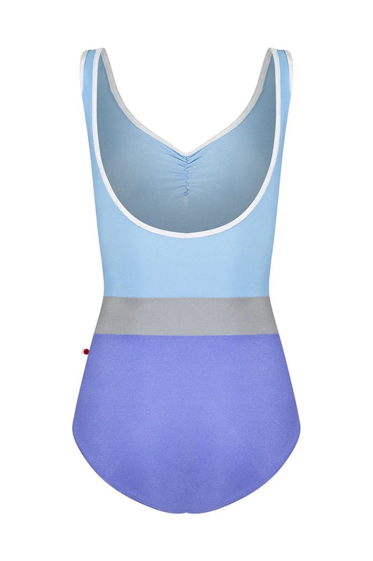 Yumiko Lucy Tank Leotard With Pinch Front - Lavender & Moontide - THE COLLECTIVE DANCEWEARYumiko Lucy Tank Leotard With Pinch Front - Lavender & MoontidemLeotardTHE COLLECTIVE DANCEWEAR
