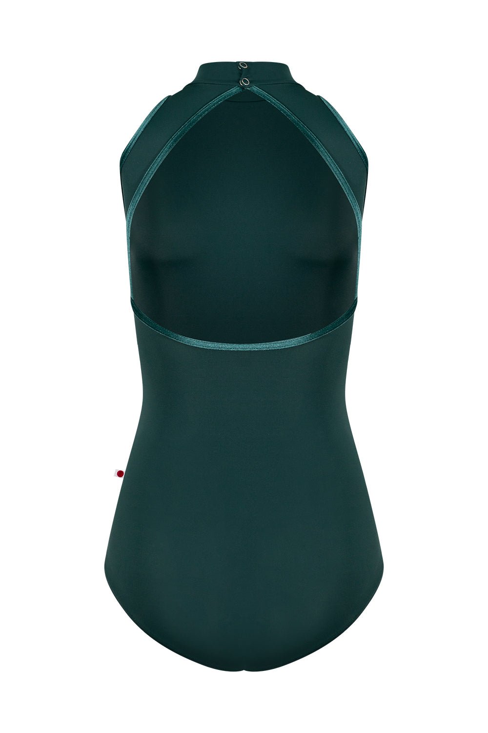 Yumiko Noe Halter Neck Leotard - Kale Green With Velvet Trim - THE COLLECTIVE DANCEWEARYumiko Noe Halter Neck Leotard - Kale Green With Velvet TrimmLeotardTHE COLLECTIVE DANCEWEAR