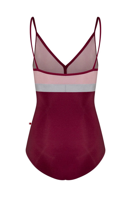 Yumiko Zoe Camisole Leotard - Burgundy & Pink - THE COLLECTIVE DANCEWEARYumiko Zoe Camisole Leotard - Burgundy & PinkmLeotardTHE COLLECTIVE DANCEWEAR