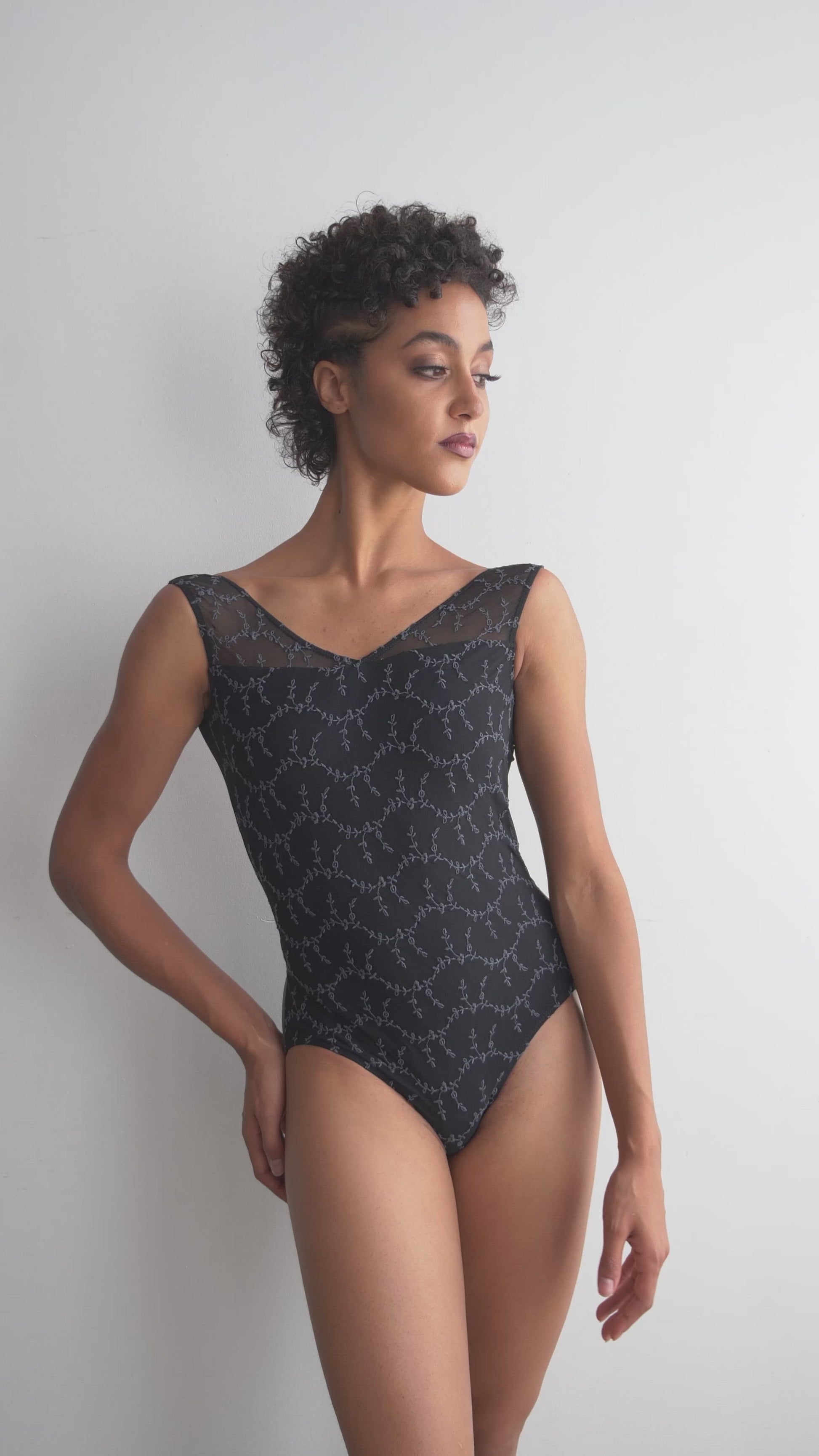 Ballet Rosa Risette in black and grey from the collective dancewear