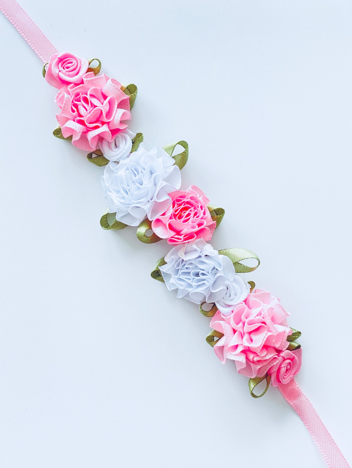 Bunwrap / hair accessory for your ballet bun from The Collective Dancewear in pink and white