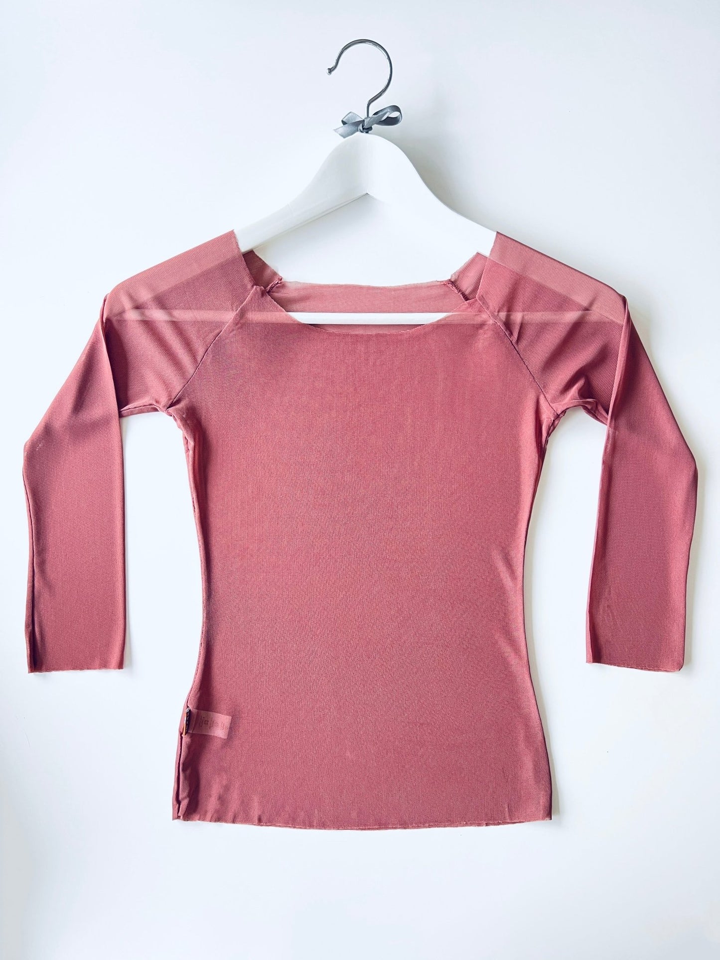Mesh Top 3/4 Sleeve - Spiced Coral - THE COLLECTIVE DANCEWEARMesh Top 3/4 Sleeve - Spiced Coral#mWARMUPSTHE COLLECTIVE DANCEWEAR