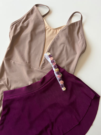 Bullet pointe SAB Ballet skirt in Plum from The Collective Dancewear 