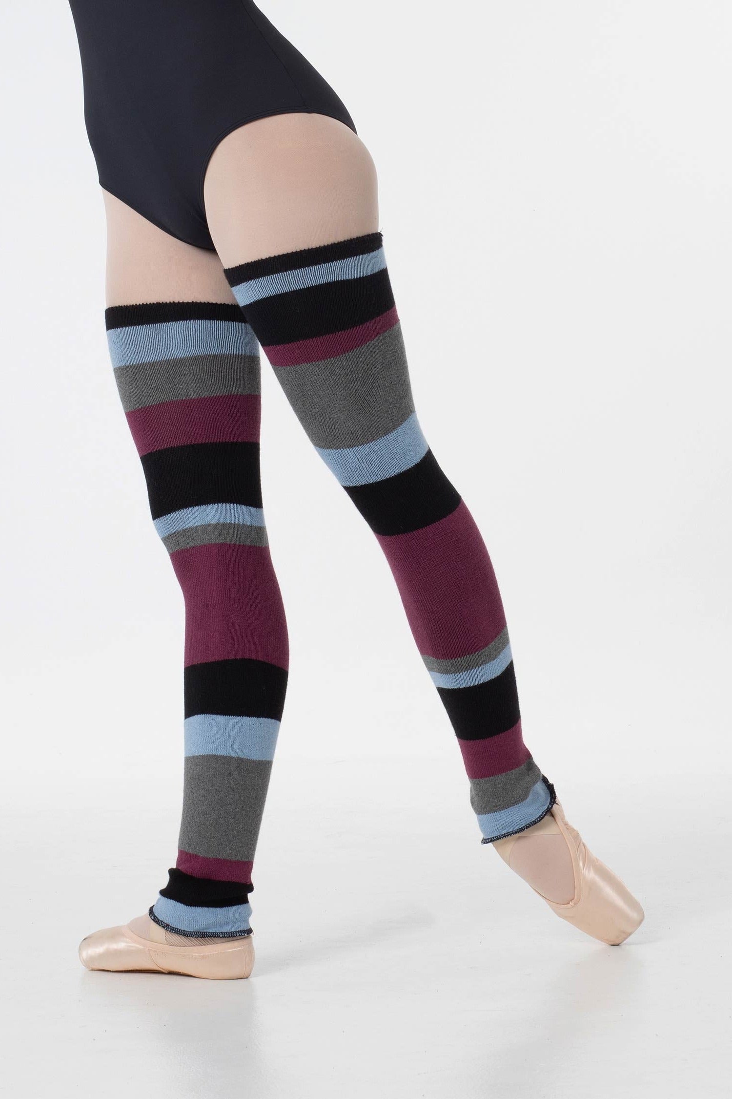 Intermezzo long legwarmers Maxiband in black, blue and wine from The Collective Dancewear