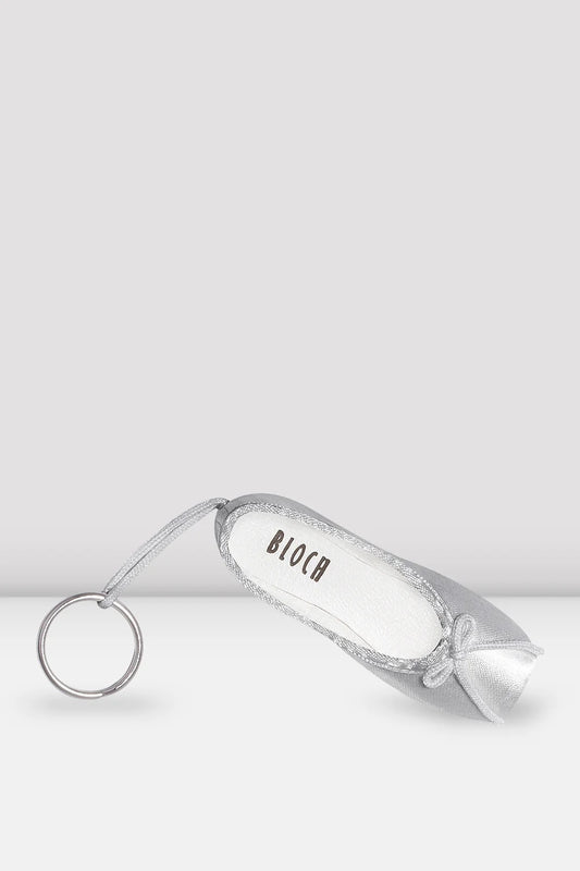 Bloch Mini Pointe Shoe Key Chain - Silver From The Collective Dancewear