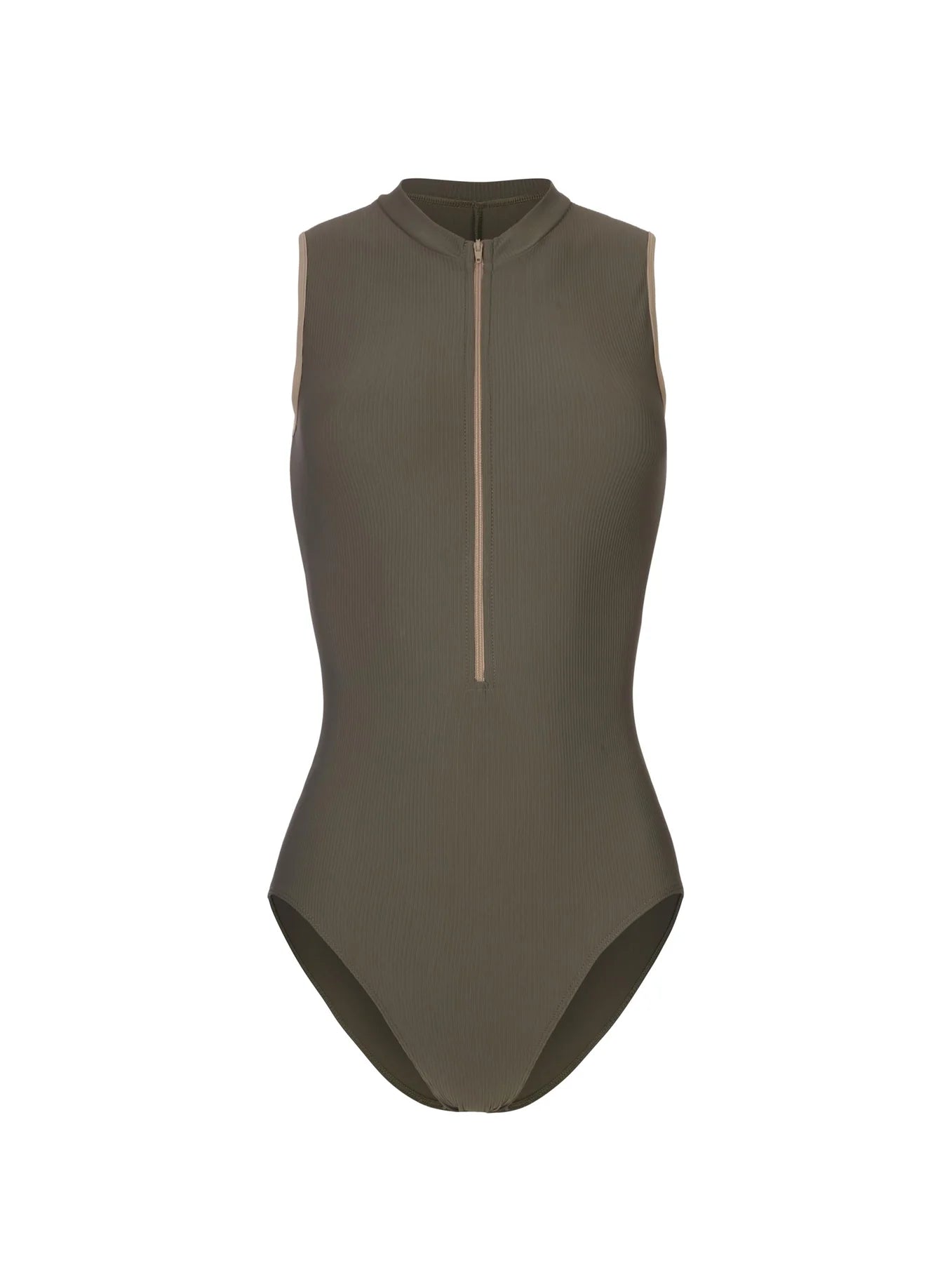 Mara Aura Zip Up Leotard - Deep Green