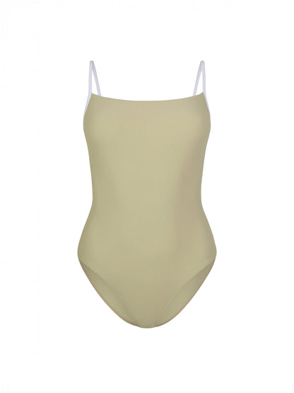 Mara Cala Camisole Leotard - Light Olive