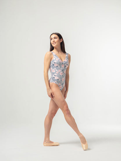 Mara Diana Leotard - Grey Rose