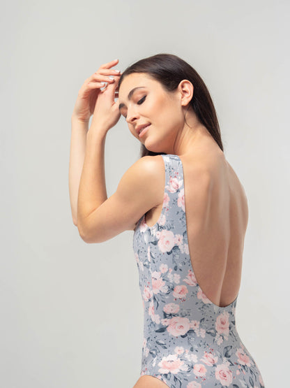 Mara Diana Leotard - Grey Rose