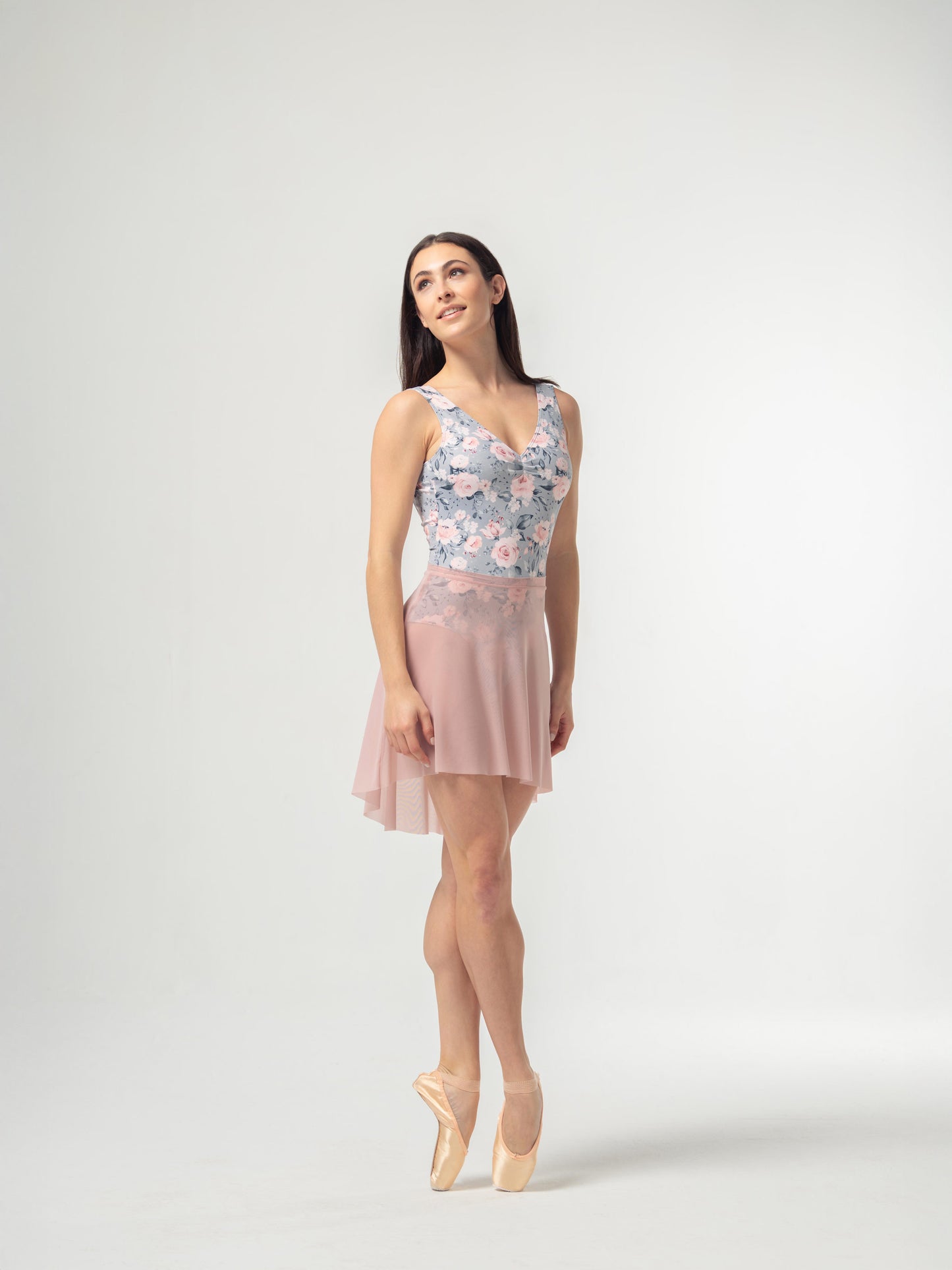 Mara Diana Leotard - Grey Rose