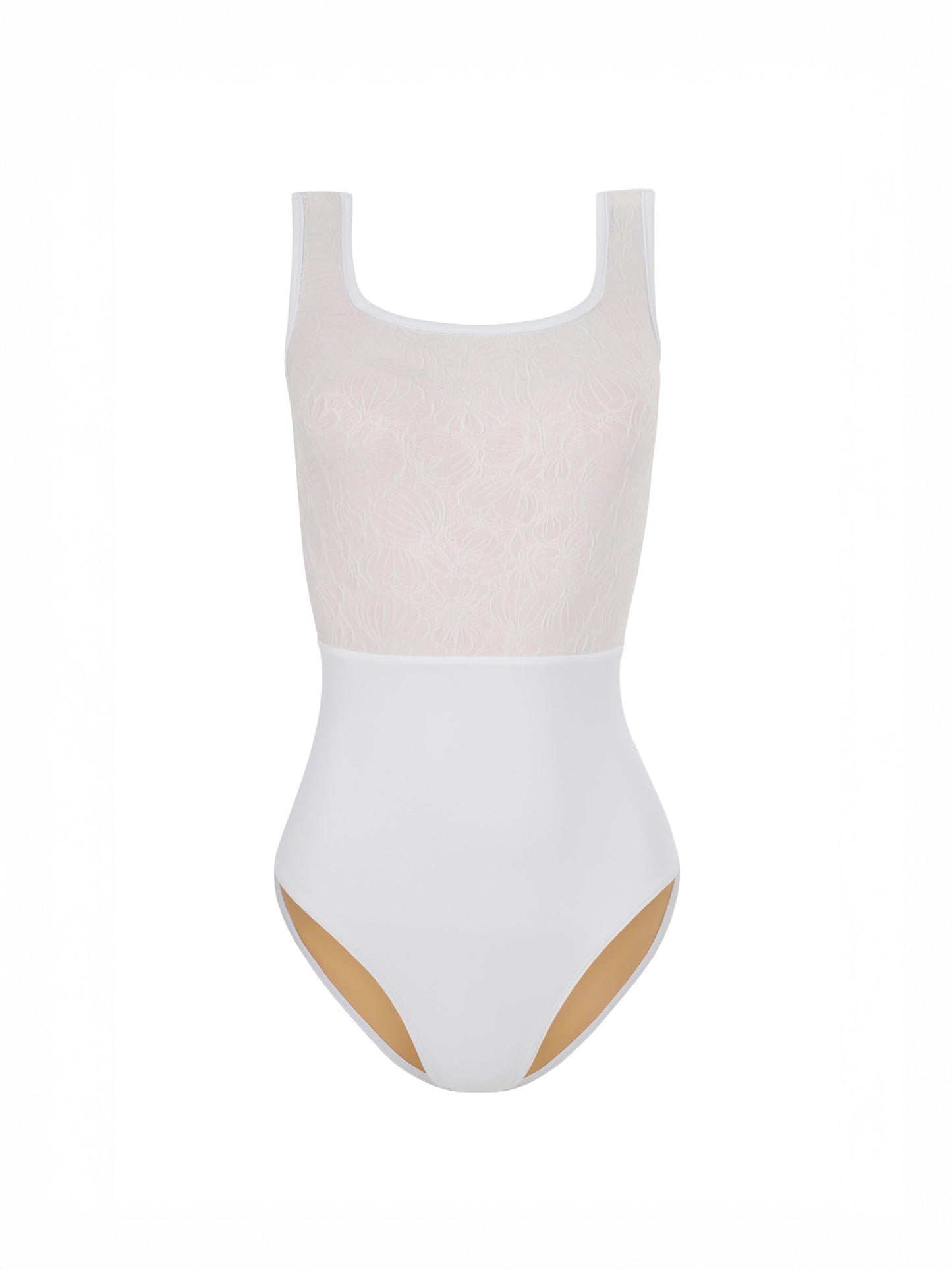 Mara Flora Leotard - Pearl White