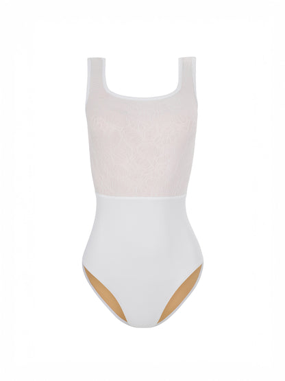 Mara Flora Leotard - Pearl White