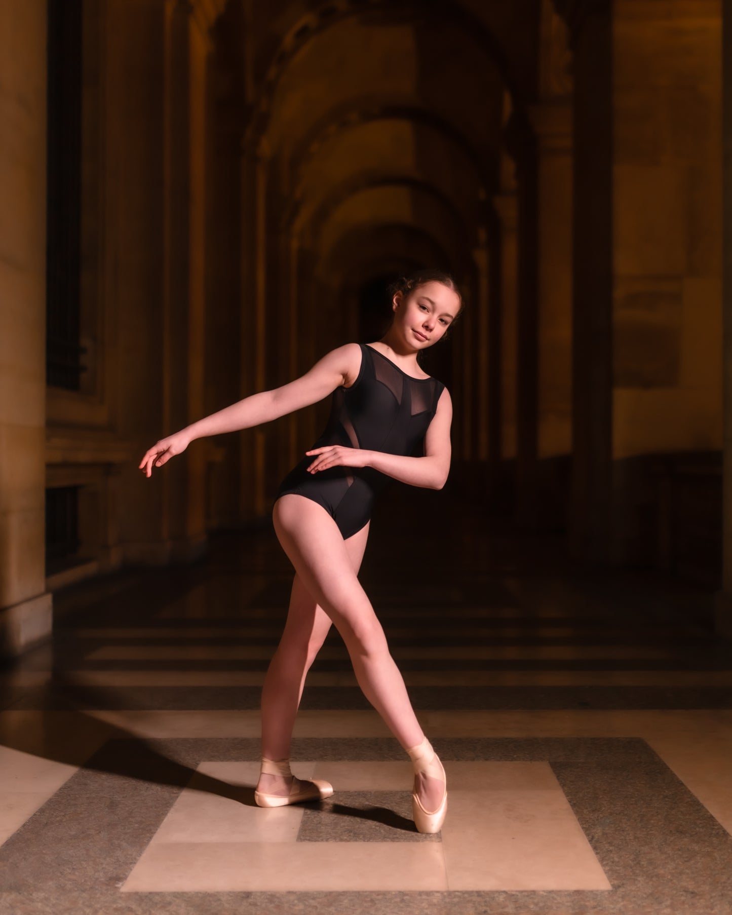 Susha More ballet leotard Shadow in Black from The Collective Dancewear Photo Jon Raffoul